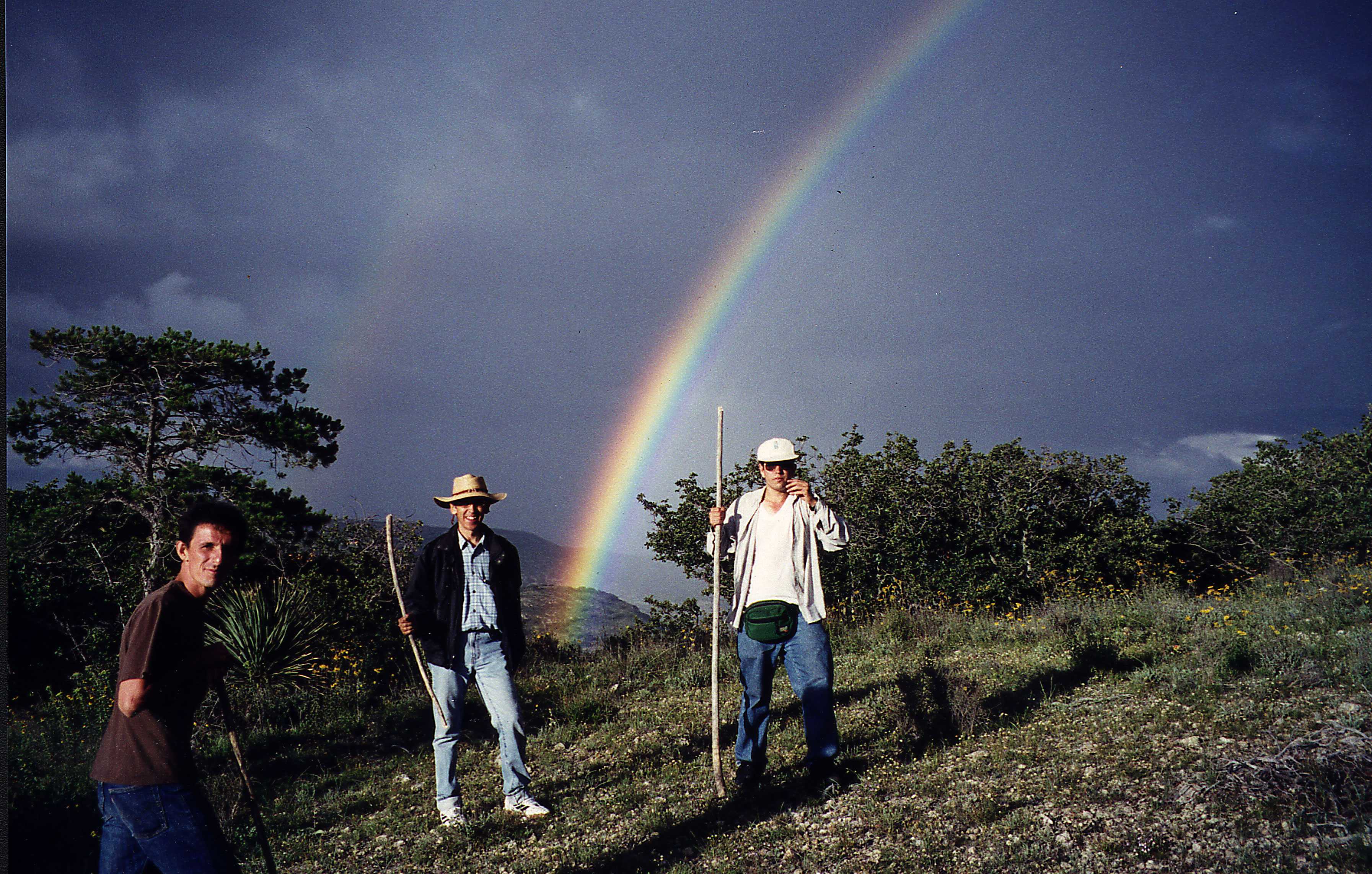 Arcoiris triple, enla foto salieron dos